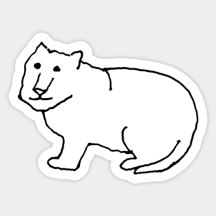 Chonky Snow Leopard Sticker